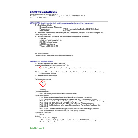 Cartuccia Q-Connect rigenerata Brother LC3219XL nero/ciano/magenta/giallo KF14254